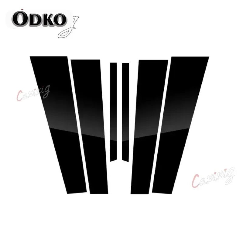 6pc Gloss Window Pillar Post Trim for BMW 1 Series E81 to E88 - view 3