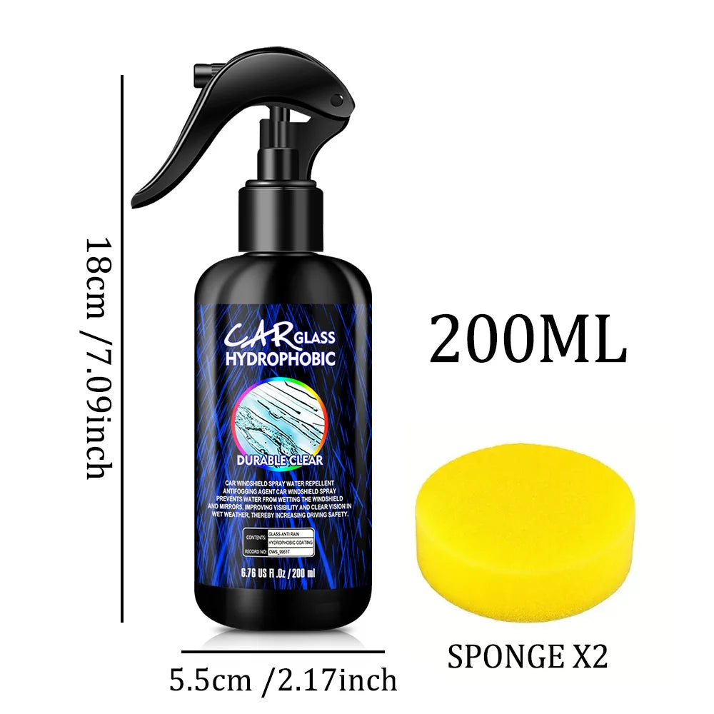 Glass Water Repellent Spray for Car Windshields and Mirrors