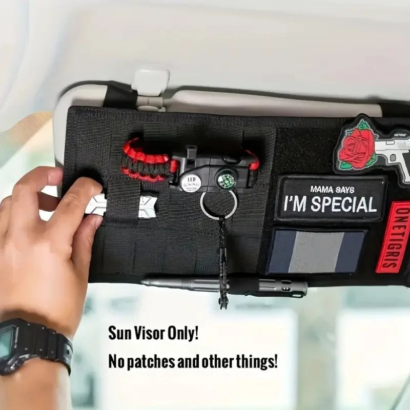 MOLLE Tactical Sun Visor Organizer Pouch for Trucks and SUVs