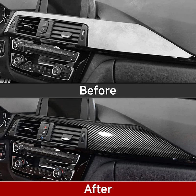 Carbon Fiber Look Dashboard Trim Cover for BMW 3 and 4 Series F30 F32