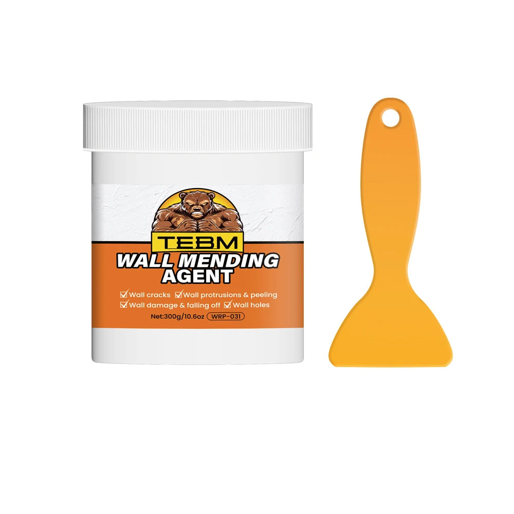 Wall mending agent, quick drying repair filler for drywall holes and peeling paint