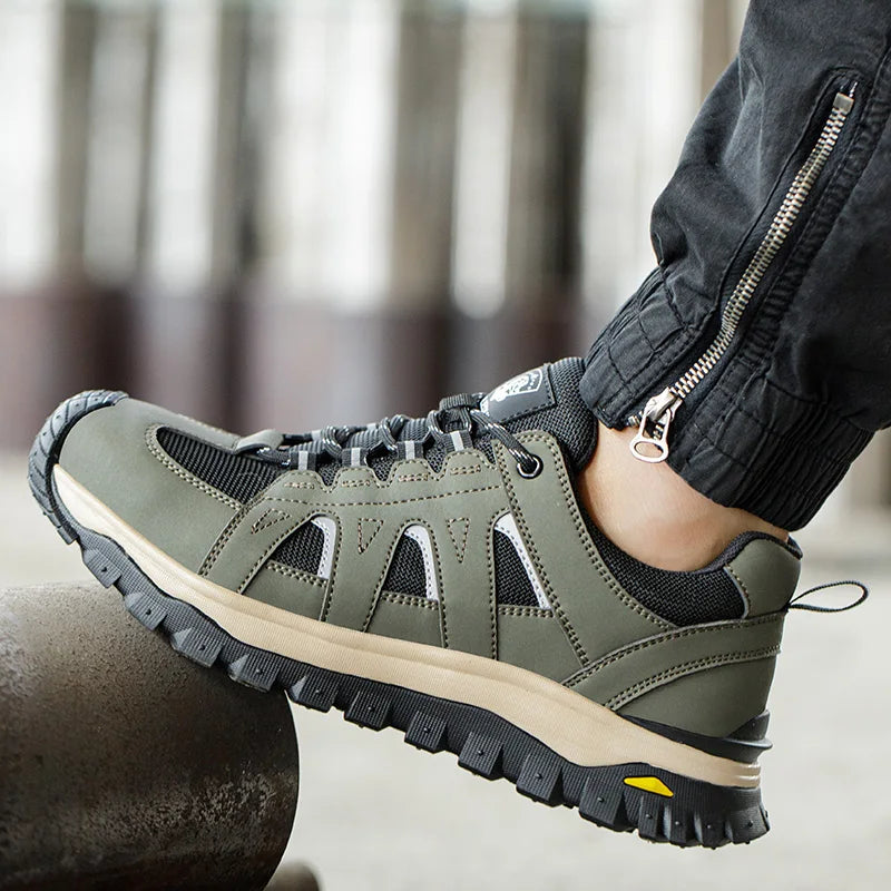 Men's Lightweight Steel Toe Slip-Resistant Work Boots - image 5