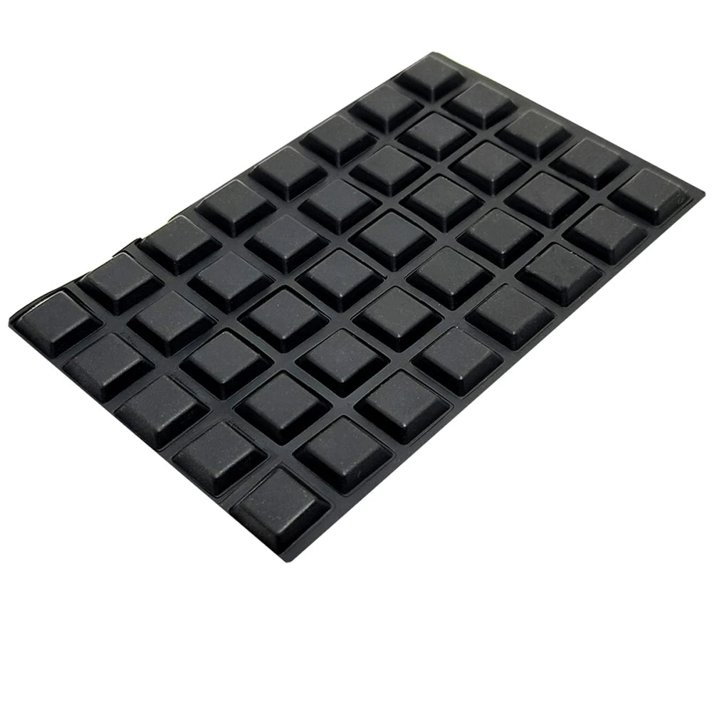 Self-Adhesive Silicone Cabinet Door Bumper Pads, Black or Clear - view 12