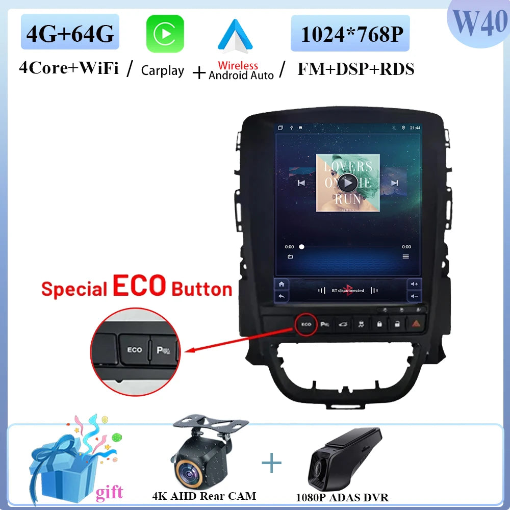 Opel Astra J Car Radio with Android Auto & GPS Navigation (2009-2015) - image 11