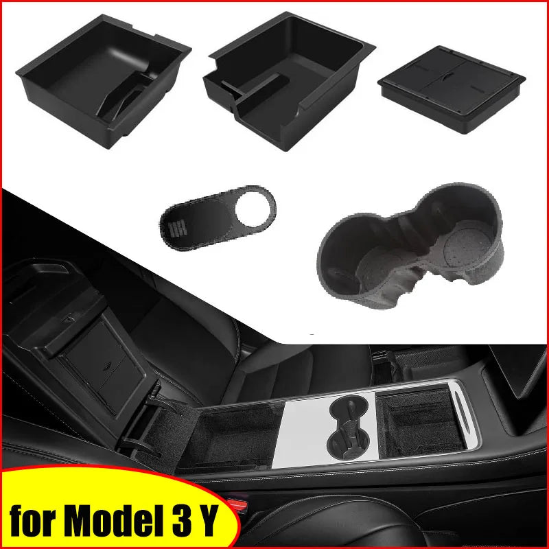 Center Console Armrest Trays for Tesla Model Y and Model 3