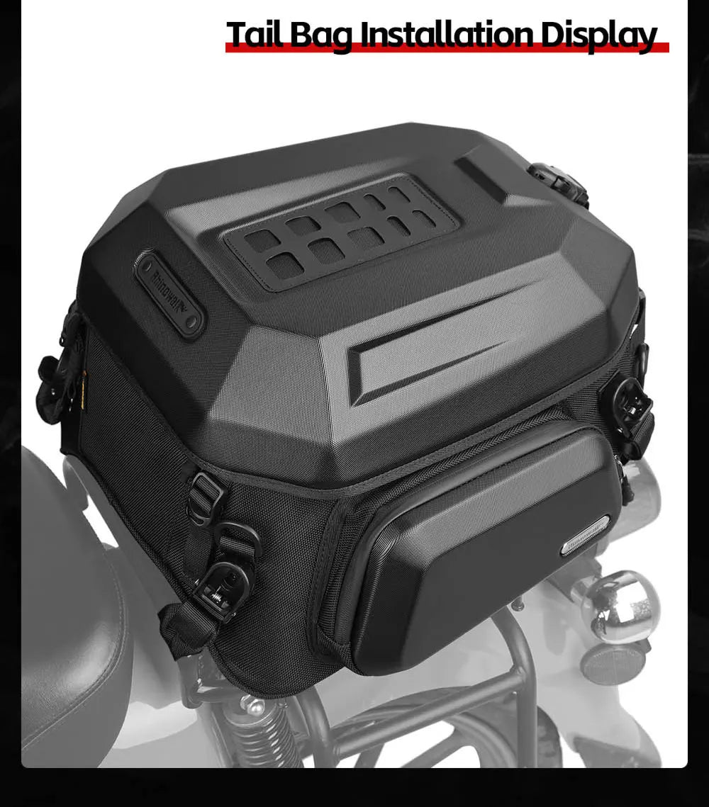 Rhinowalk 23-35L Hardshell Waterproof Motorcycle Tail Box - image 18