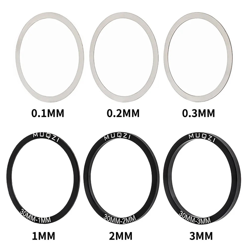 6pcs Bicycle Spare Parts Bottom Bracket Washers Crankset Washer 24/29/30mm For BB86/91/92/PF30/BB30 Aluminum Alloy Spacer