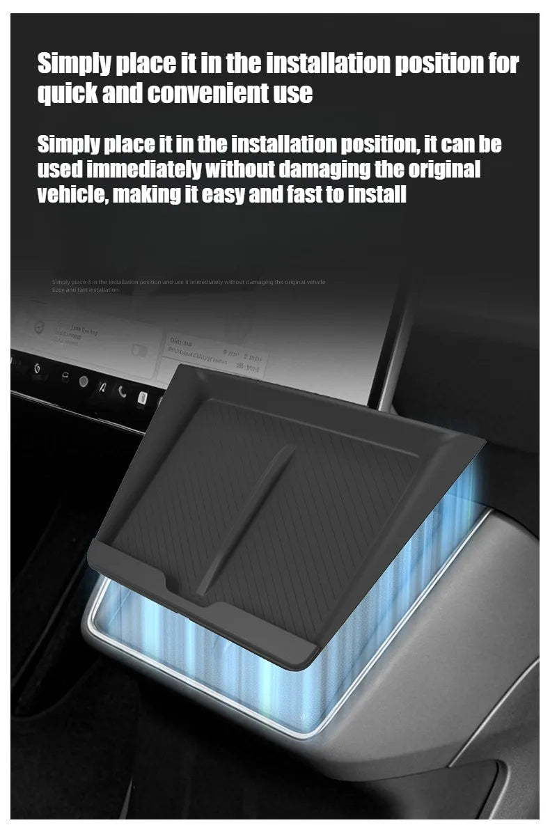 Non-Slip Wireless Charging Pad Mat for Tesla Model Y (2025-2026)