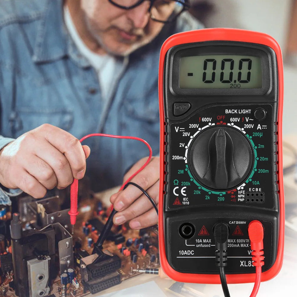 Digital Multimeter XL830L Handheld LCD Digital Multimeter Voltmeter Ammeter Ohmmeter Current Voltage Tester Multimeter