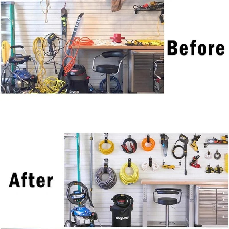 3pcs Heavy-Duty Storage Straps Reusable Extension Cord Organizer Cable Ties Hose Storage Accessory Holder Garage Organization