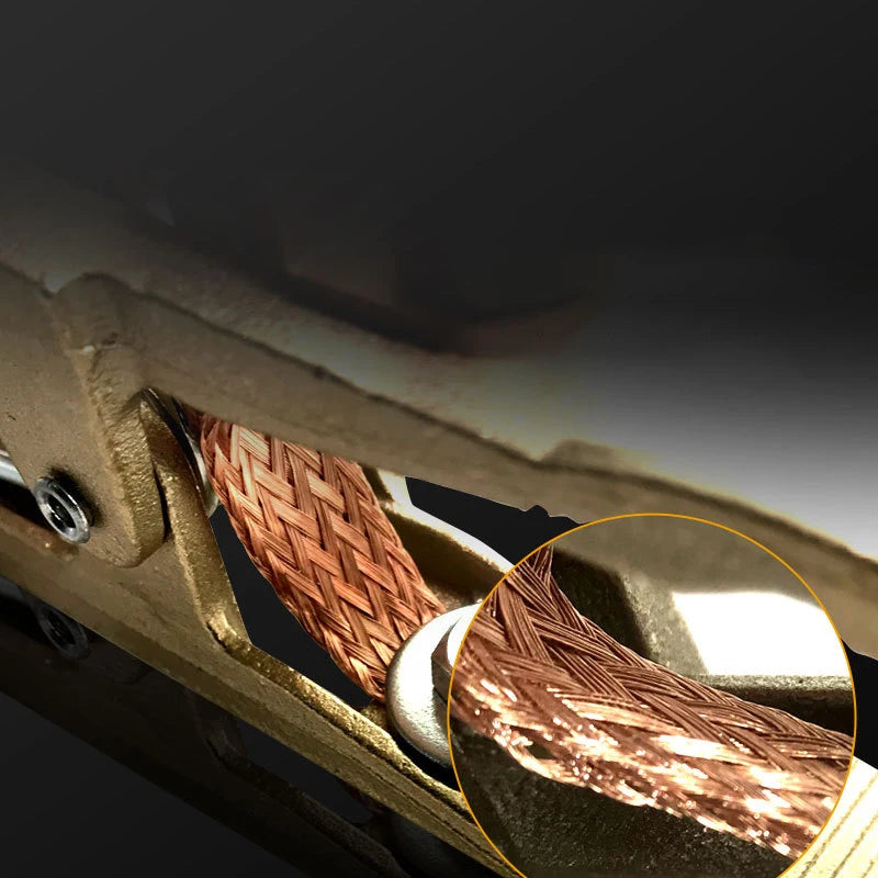 260/300/500A Brass Welding Clamp, A-Shape Ground Clamp for Welding Machines, Durable & High Conductivity