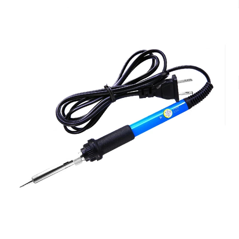 60W Adjustable Temperature Electric Soldering Iron Set, 110V/220V