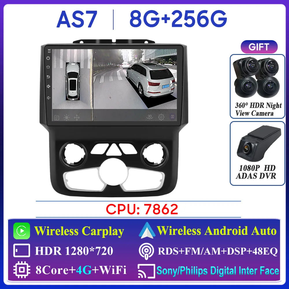 Dodge Ram 2013-2018 Multimedia Player with GPS, Bluetooth, CarPlay - image 16