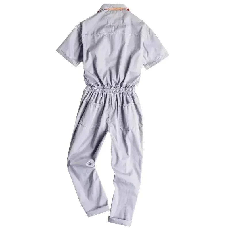 Work Coveralls Short Sleeve Men Women Protective Overalls Repairman Car Workwear Uniforms Summer Plus Size
