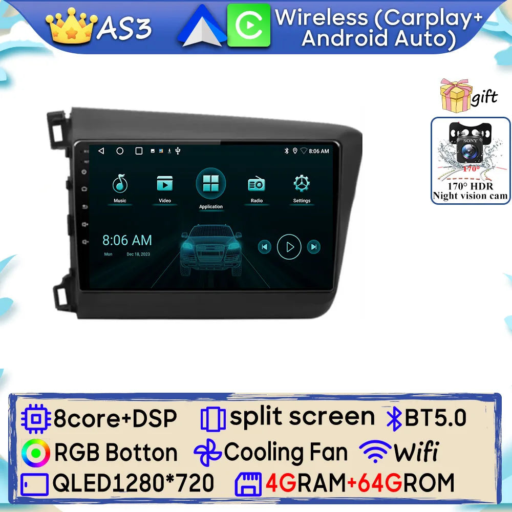 Android 15 Car Radio for Honda Civic 2012-2015 | GPS & Bluetooth - image 15