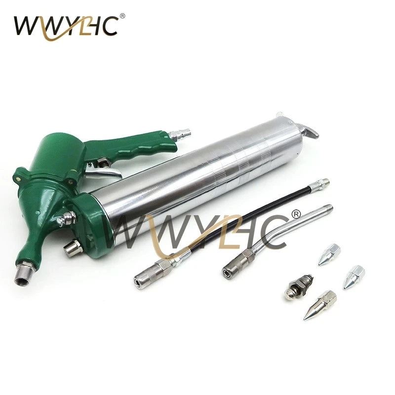 400CC Pneumatic Grease Gun Portable Pneumatic Compressor Pump Grease Gun for Lubricating Various Cars, Excavators, and Ships