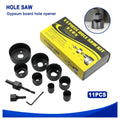 11-Piece Woodworking Hole Saw Kit 19–64mm (3/4" to 2-1/2")