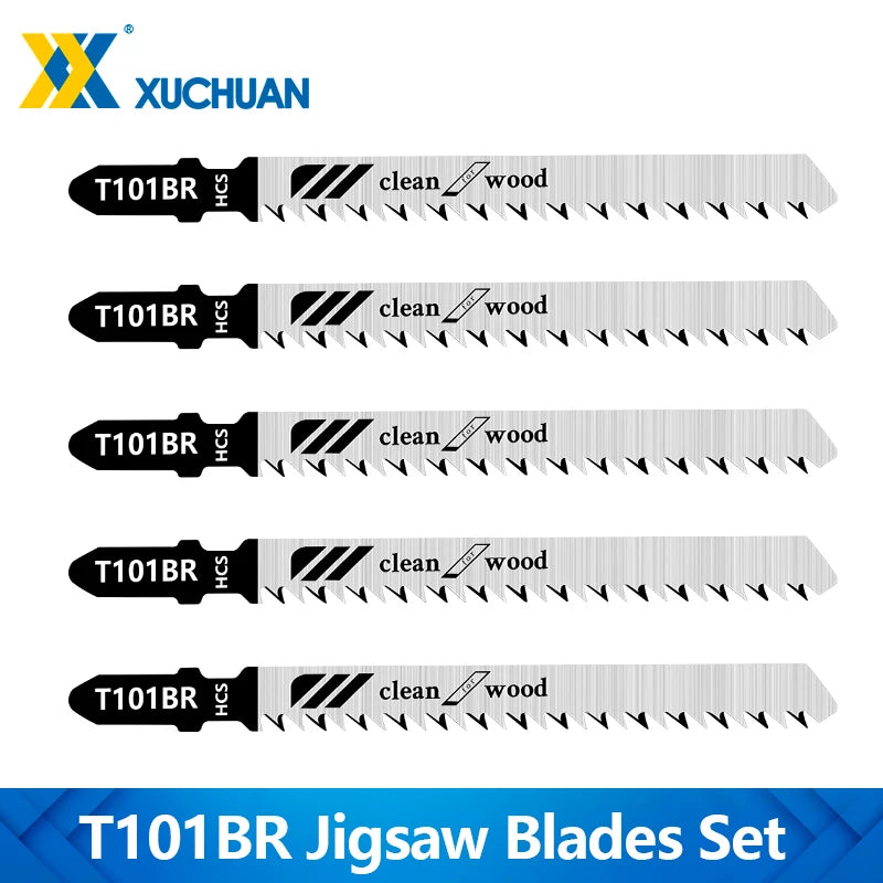 5-Piece T101BR High-Carbon Steel Jigsaw Blades