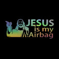 Jesus Is My Airbag Funny Car Sticker, Bumper and Window Decal - view 16