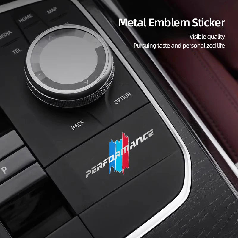 Tri-Color Stripe Metal Interior Sticker Set for BMW G30 G01 G05