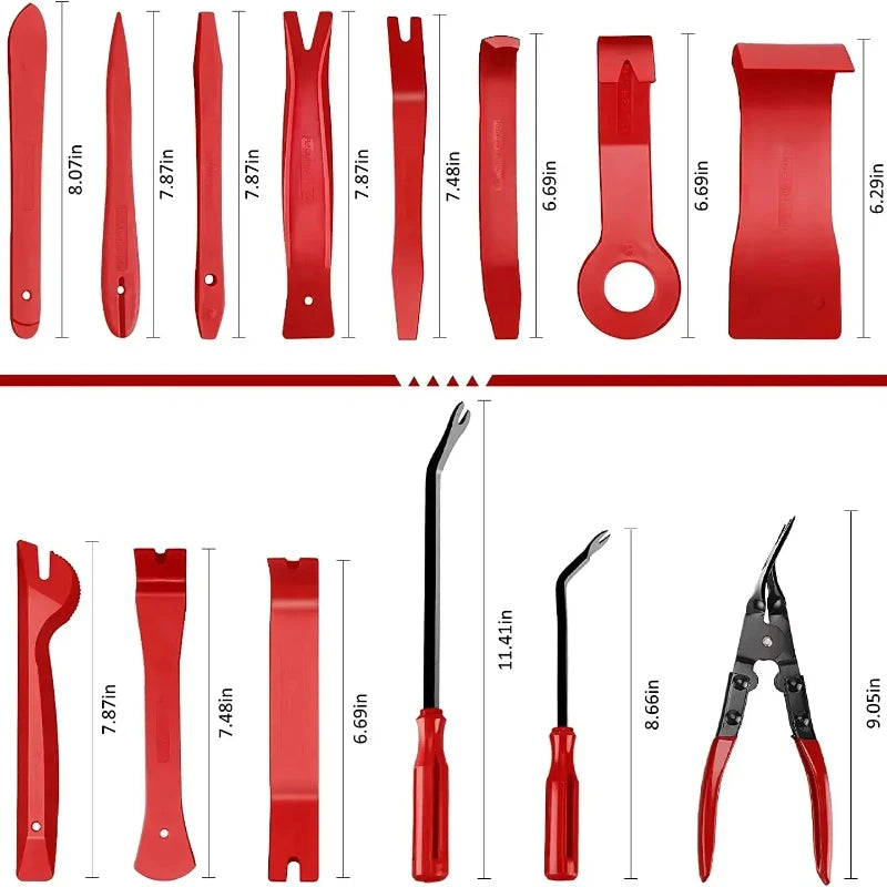 Auto Trim Removal Tool Set - Interior Panel & Clips Pry Kit - image 4