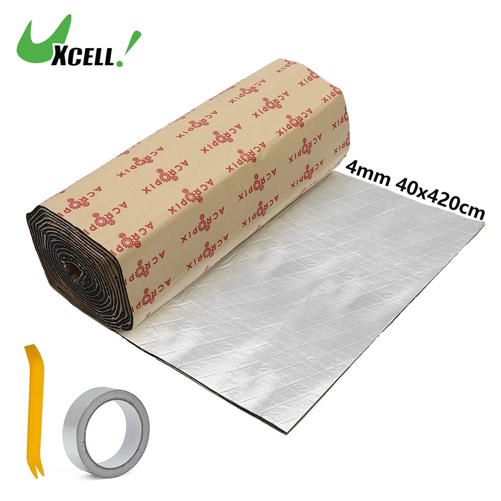 Sound deadening foam roll 4mm, 40x420cm acoustic insulation mat, around 18 square feet