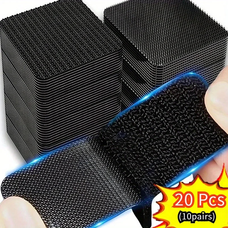 Heavy-Duty Double-Sided Anti-Slip Tape Pads - 5x5 cm