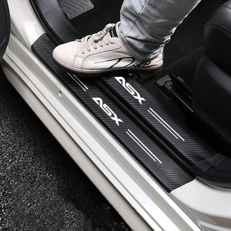 Carbon Fiber Door Threshold Sticker for Mitsubishi ASX (2010-2019) - image 2