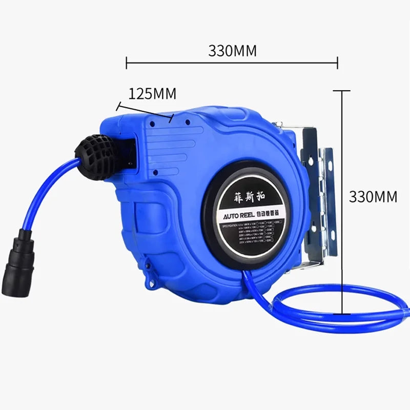 Wall-Mounted Automatic Retractable Air Hose reel Suitable for Air Tools Tire Inflation In Garages Industrial Repair Equip