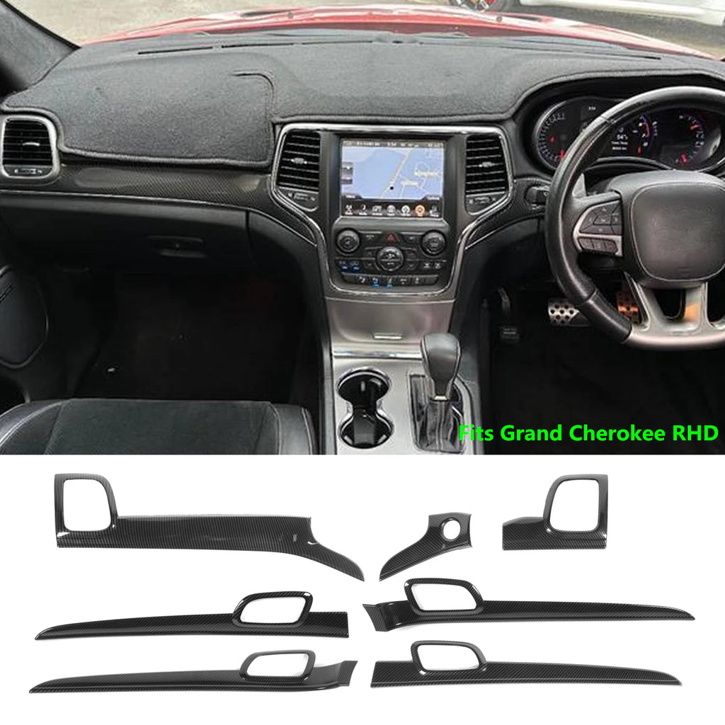 Car Center Console Panel Interior Handle Decoration Cover Trim for Jeep Grand Cherokee 2011-2016 2017 2018 2019 2020 Accessories
