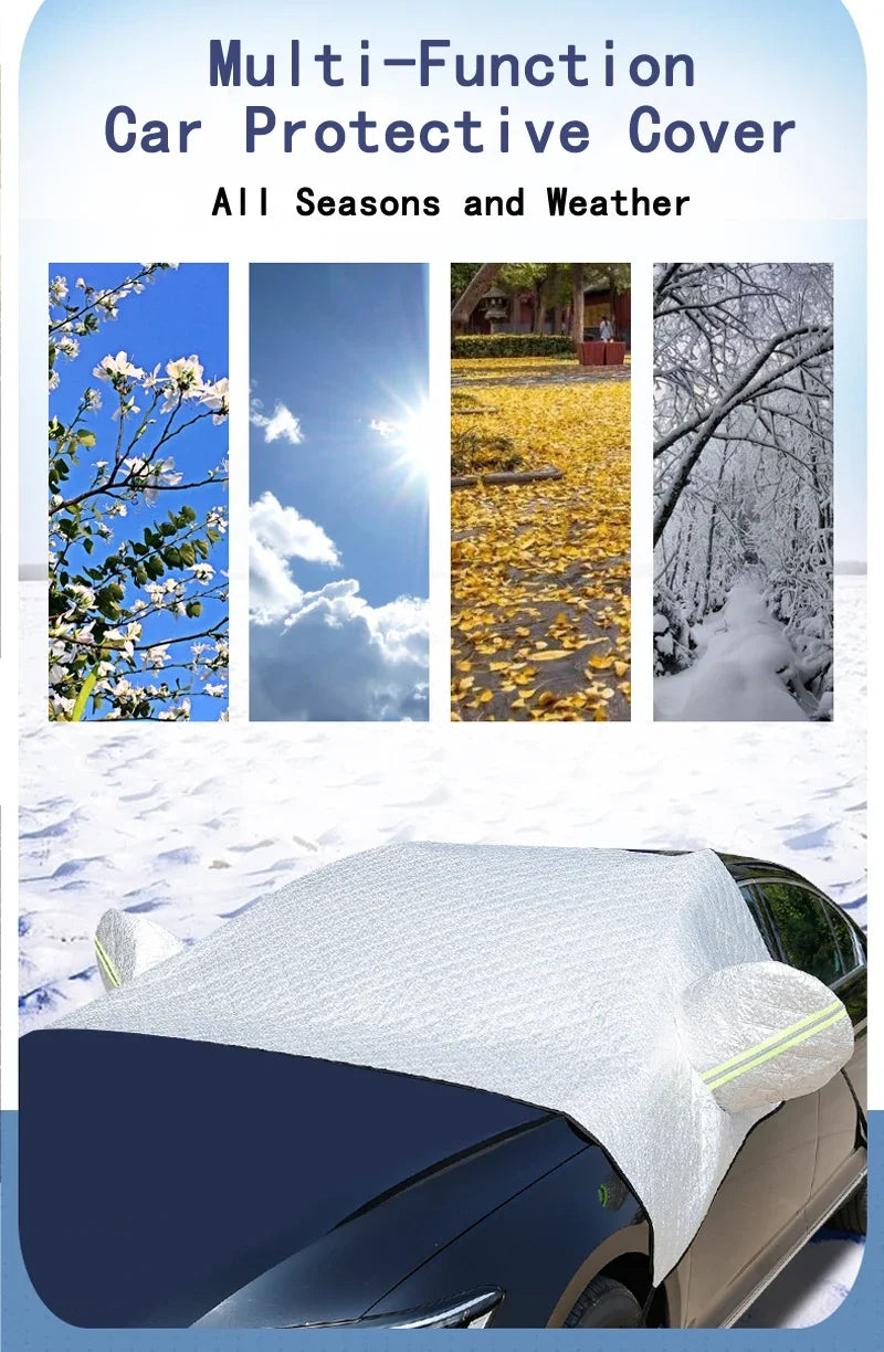 Windshield Snow, Frost and Sun Cover, Magnetic or Standard