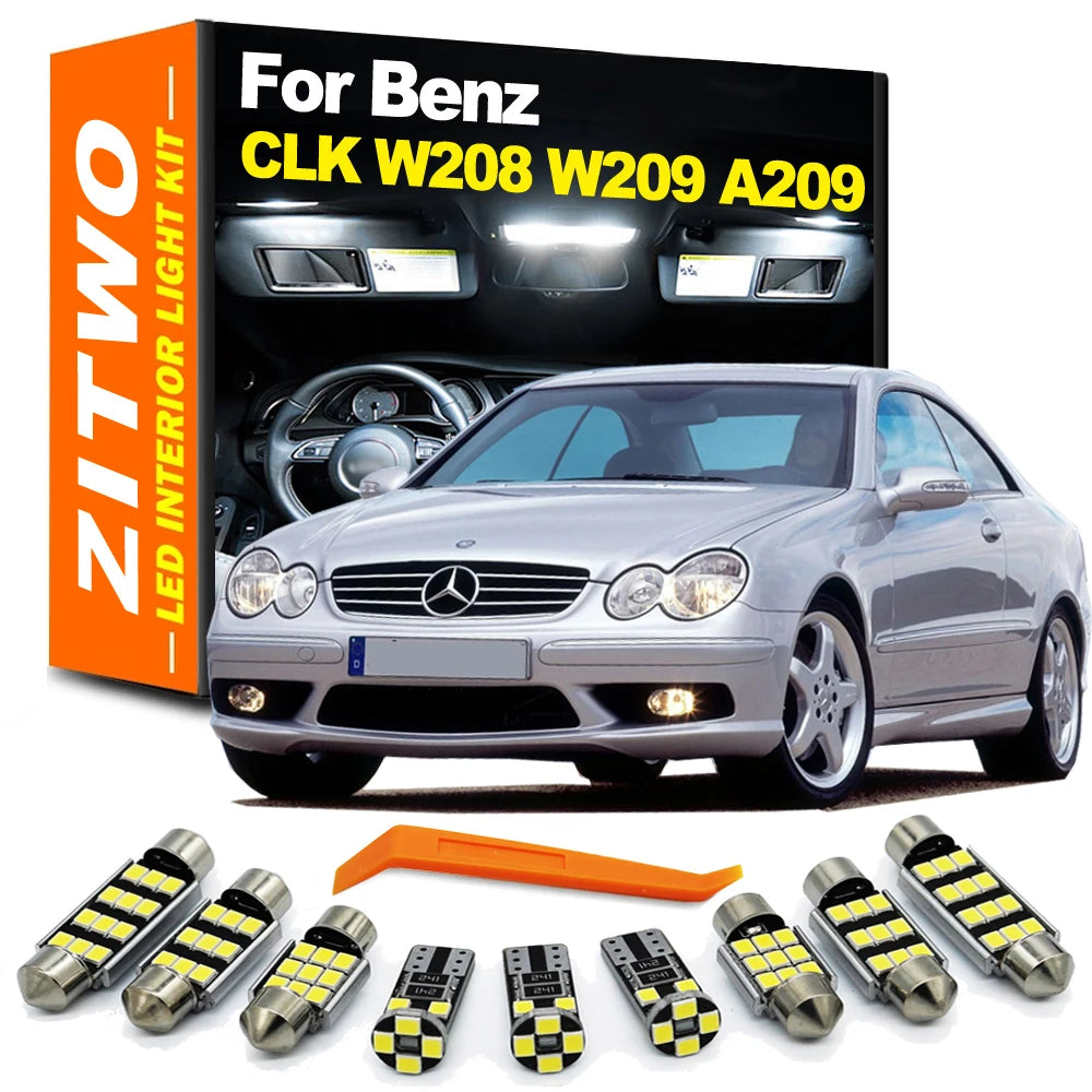 ZITWO LED Dome Light Kit for Mercedes-Benz CLK W208 W209 1998-2010