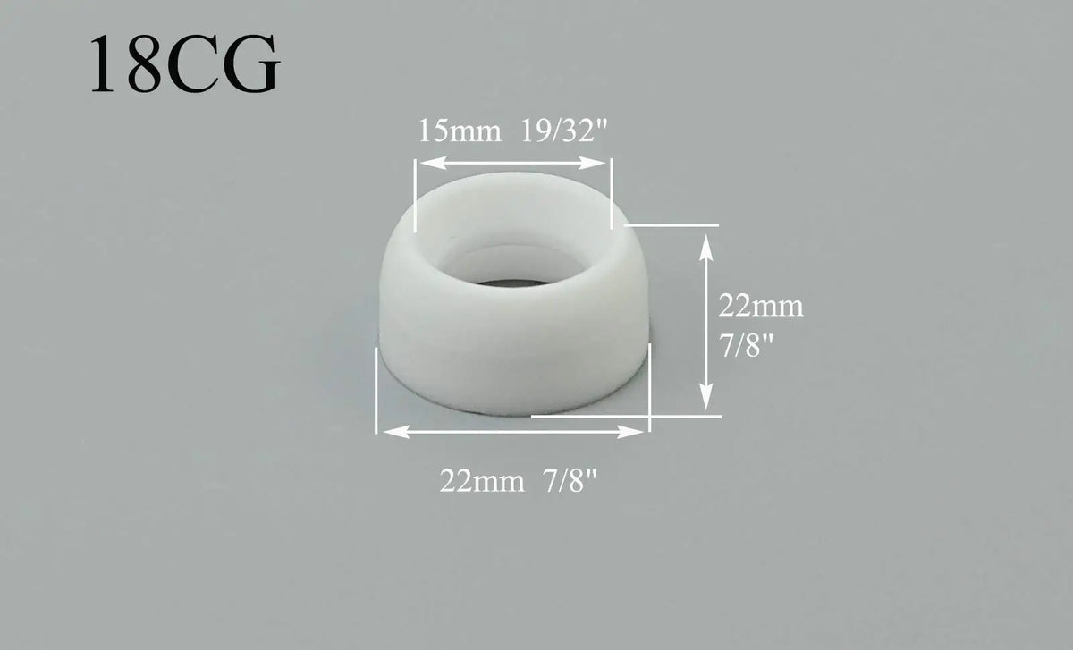 TIG Welding Accessory Kit 90 Degree Alumina Cup Collet Body Back Cap 0.040"-1/16"-3/32"-1/8"-5/32" For Torch SR WP 17 18, 24pcs
