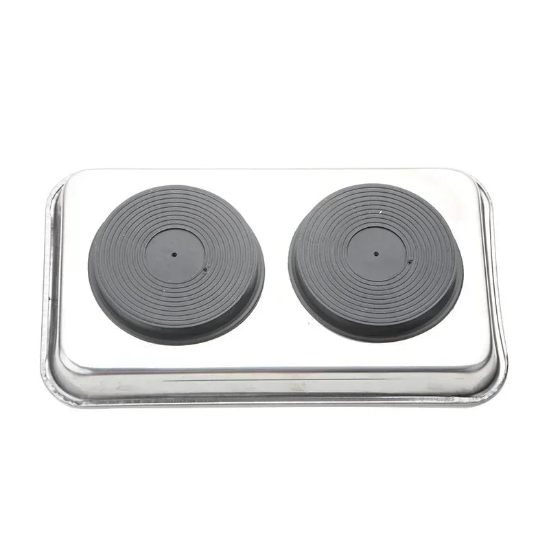 Square Magnetic Parts Bowl – Stainless Steel Workshop Tray