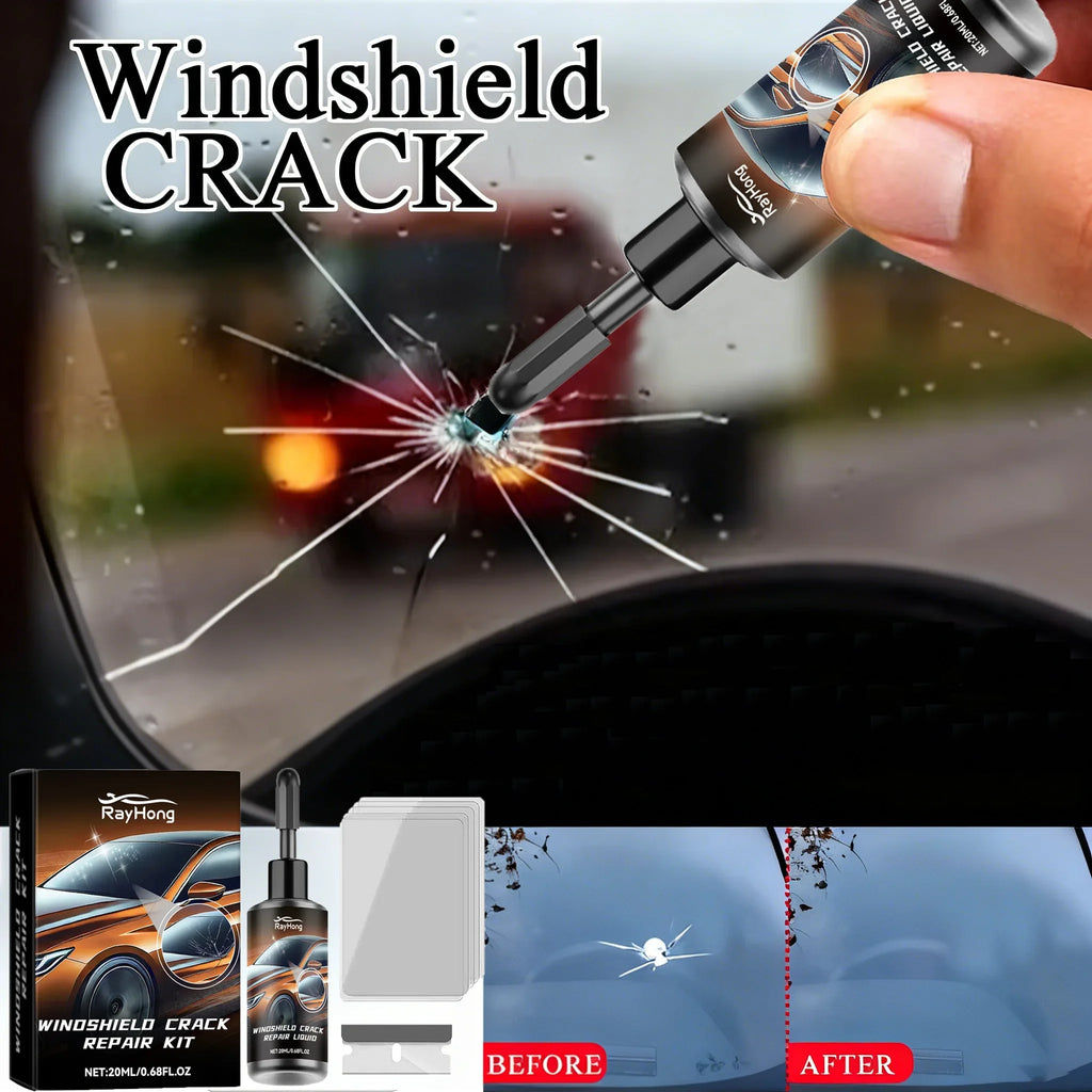 Invisible Windshield Crack Repair Kit - DIY Auto Glass Fix for Chips & Scratches! Save $$$ on Car Window Restore Resin