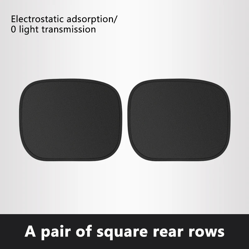 Static Cling Car Side Window Sun Shade, 4-Layer UV-Blocking Cover