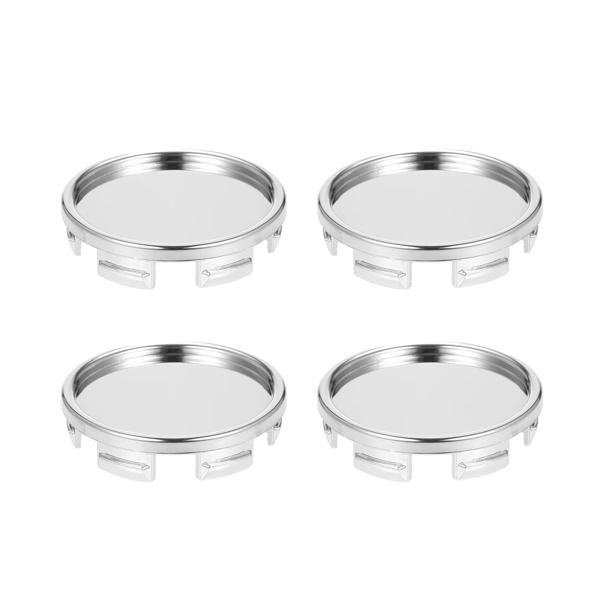 4-Piece Universal Car Wheel Center Caps, 55mm, ABS