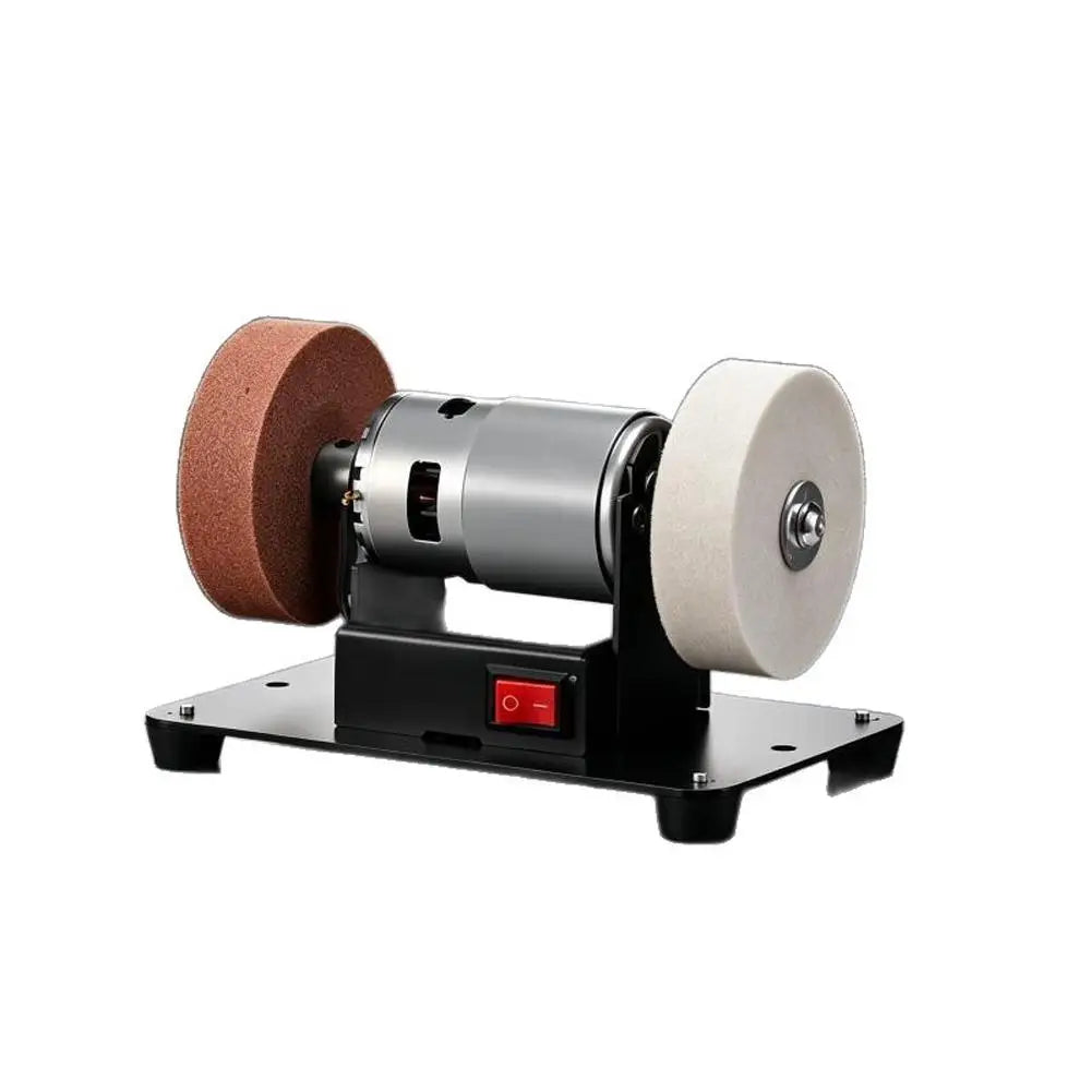Electric Small Sander with 2 Wheels Electric Bench Grinder Sanding Machine Adjustable Speed for Metal/Jewelry/Knives/Wood