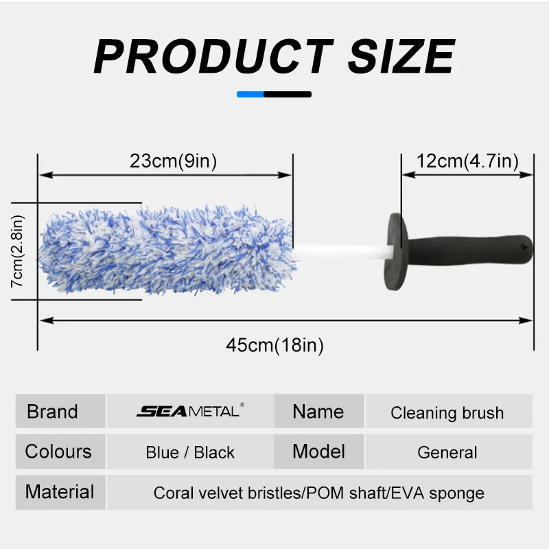 Microfiber Car Wash Mitt or Wheel Spoke Brush