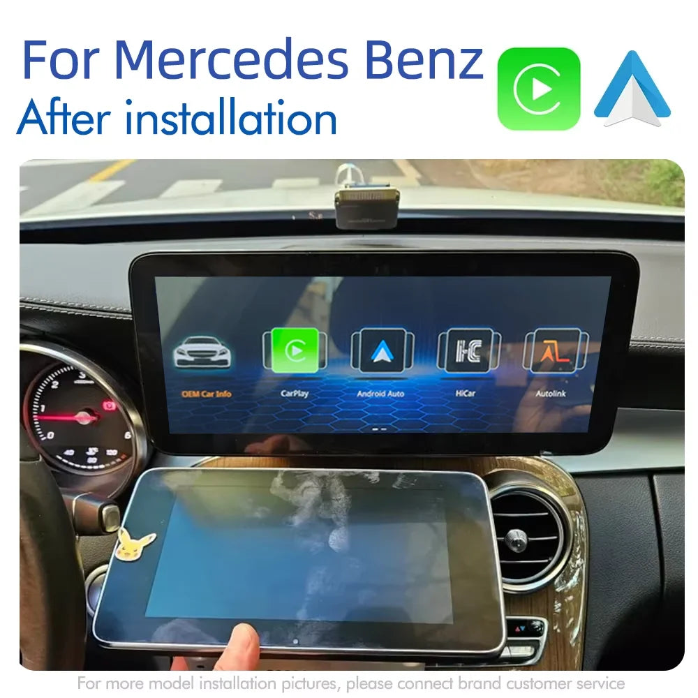 Wireless CarPlay & Android Auto Screen for Mercedes C-Class 2015-2018 - image 2