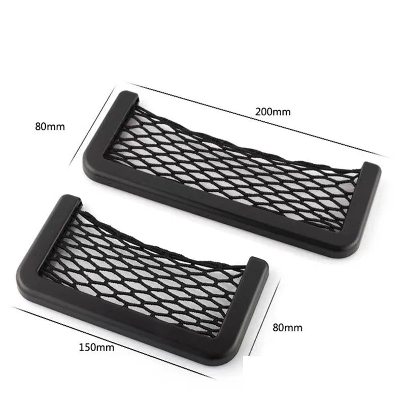Adhesive Mesh Car Storage Pocket for Phone and Small Items