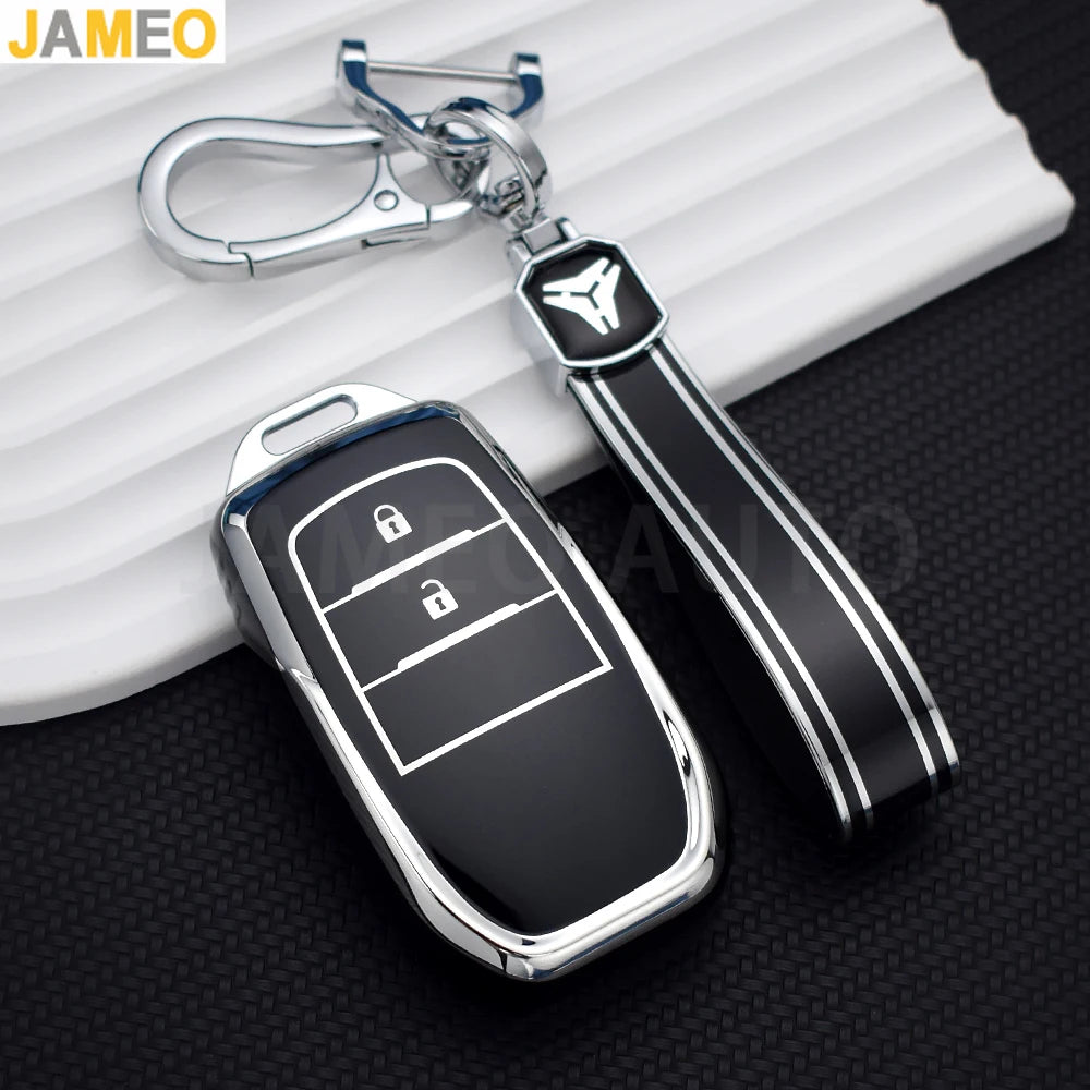 TPU Anti-Scratch Key Case Cover for Toyota Models - image 2