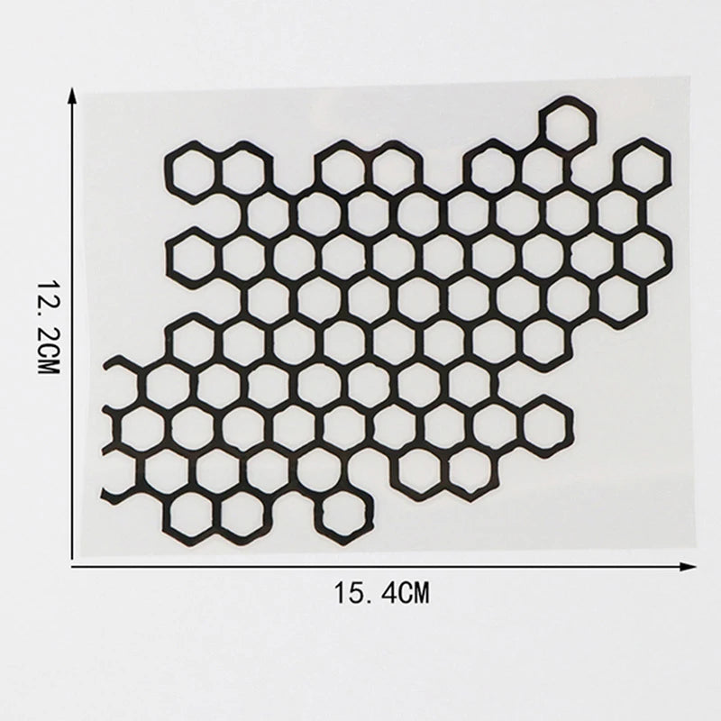 Honeycomb Motorcycle Helmet Decal, Waterproof Vinyl Sticker - view 18