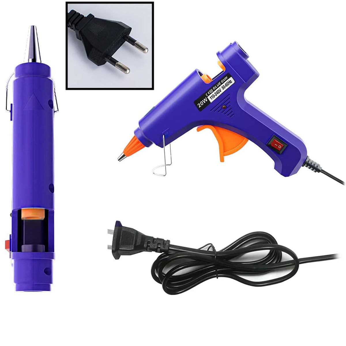 Hot Glue Gun Kit with Glue Sticks Fast Preheating High Temp for Crafts and Home Repairs