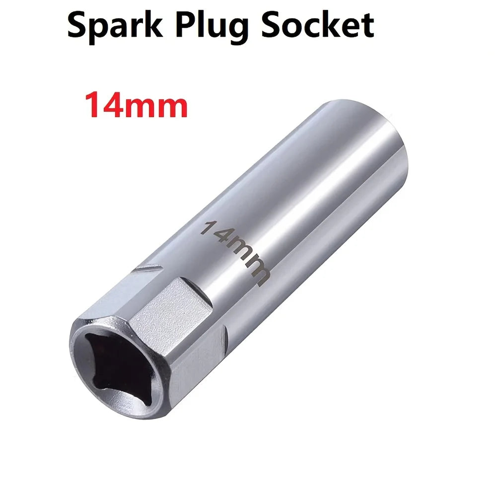 Spark Plug Socket Wrench Key Adapter 14mm 16mm Magnetic Auto Repair Tool Kit