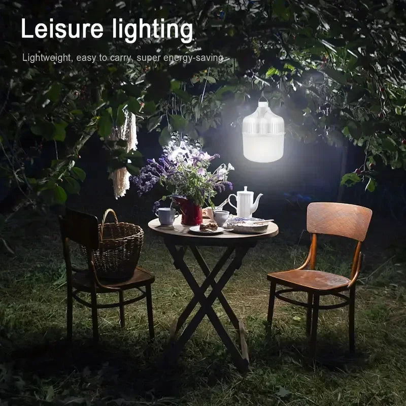 Rechargeable USB LED Camping Light Camp Rechargeable Emergency LED Bulbs Waterproof Energy-saving Bulbs Hanging Work Light Tent