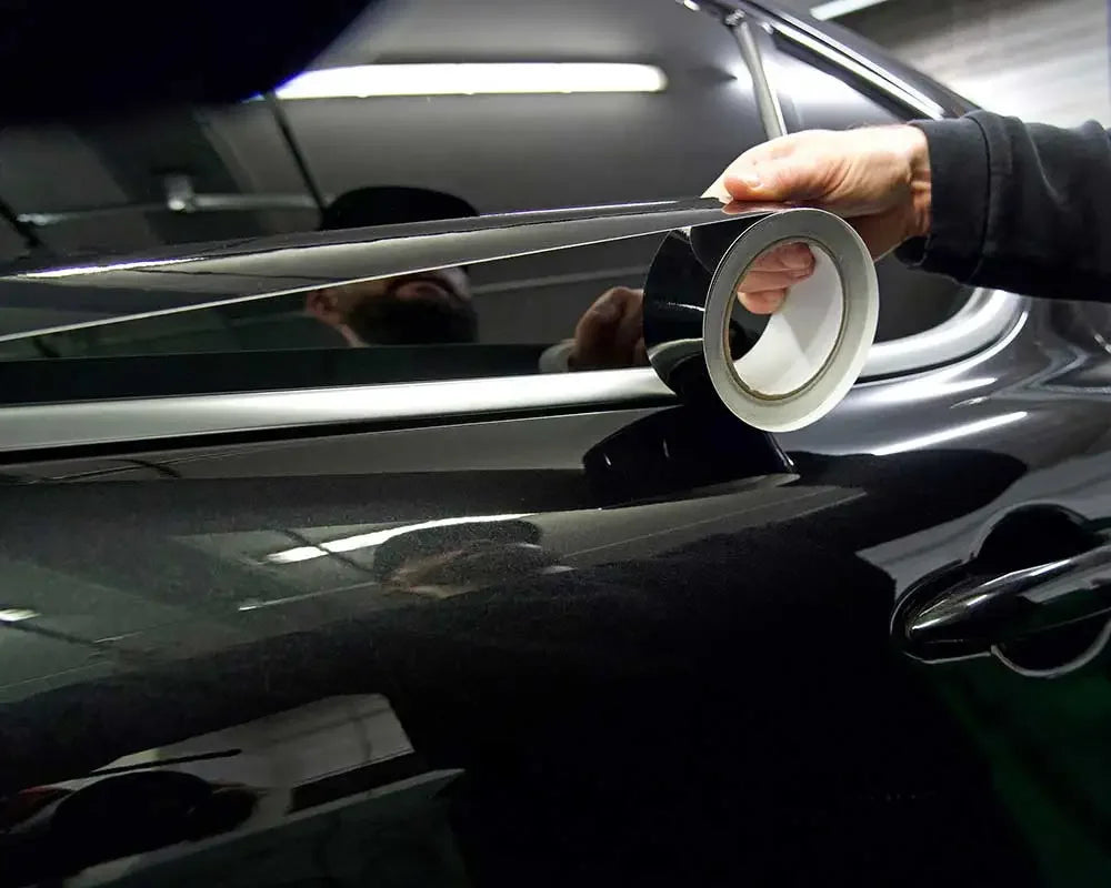 Glossy Black Vinyl Tape for Car Trim & Detailing - image 4