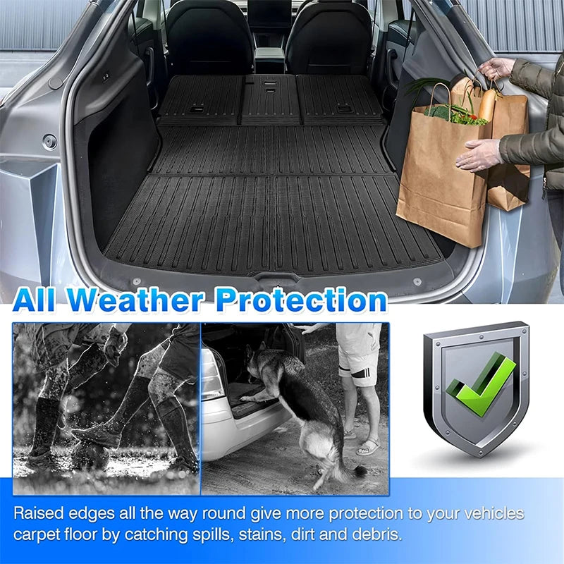Trunk Cargo Mat and Seat Back Cover for Toyota RAV4 2021-2026