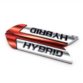 Pair of 3D Metal Hybrid Badge Stickers, Universal Car Fitment - view 5