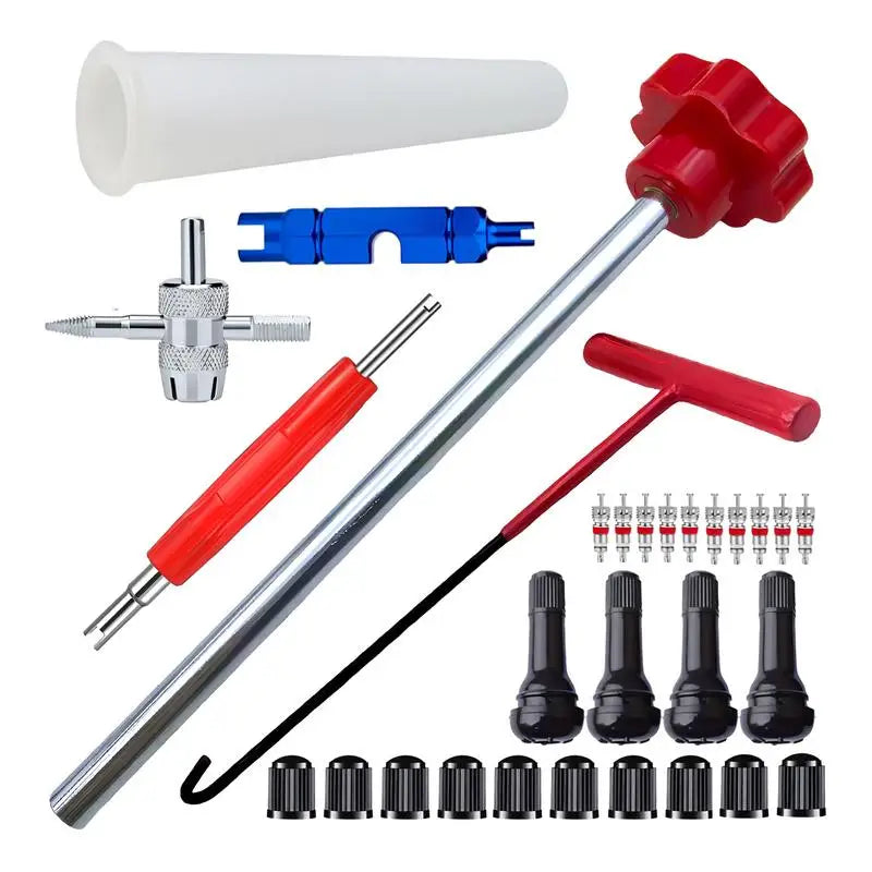 Tire Valve Stem Tool Kit | Car Motorcycle Valve Puller Installer - image 2
